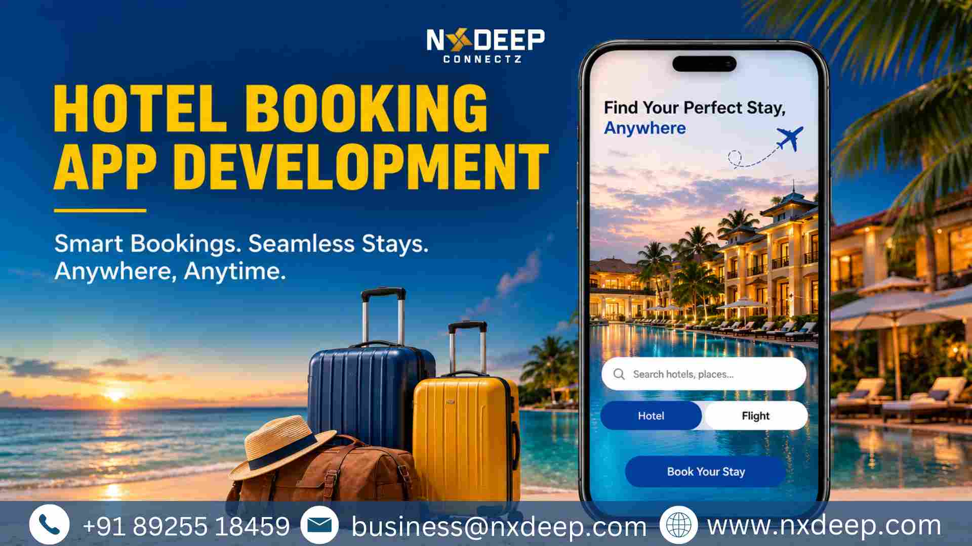 Hotel Booking App Development Company | Custom Solutions
